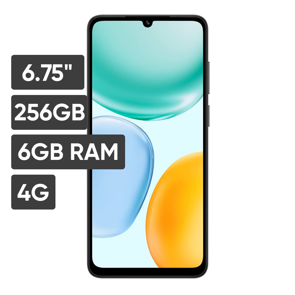 Smartphone HONOR X5C Plus 6.75"" 6GB 256GB 50 MP + Auxiliary Camera Negro