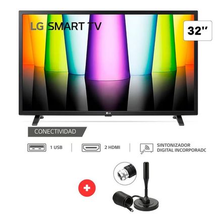 TV LG  32 32LQ600BPSA  LED HD SMART TV 2024 MAS  ANTENA DIGITAL