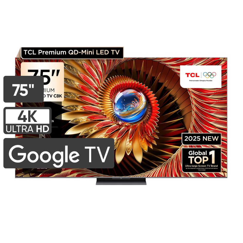 Televisor TCL QD Miniled 75'' UHD 4K 75C8K