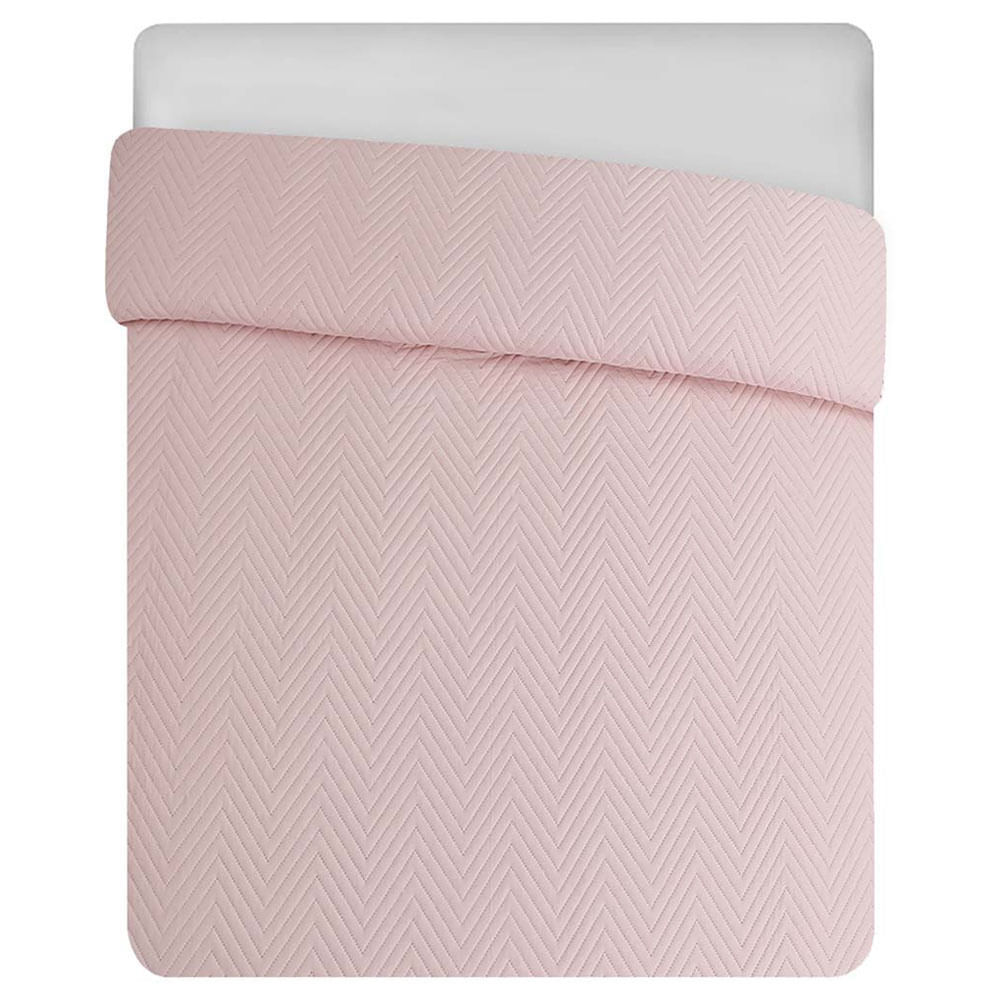 Cubrecama VIVA HOME Rosado Flower 1.5P