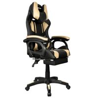 Silla Gamer Extingtion Sapp Gamuza Cuerina Color Dorado