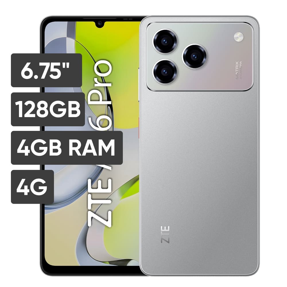 Smartphone ZTE Blade A56 Pro 6.75'' 4GB 128GB 50MP + 0.08MP + 0.08MP Gris