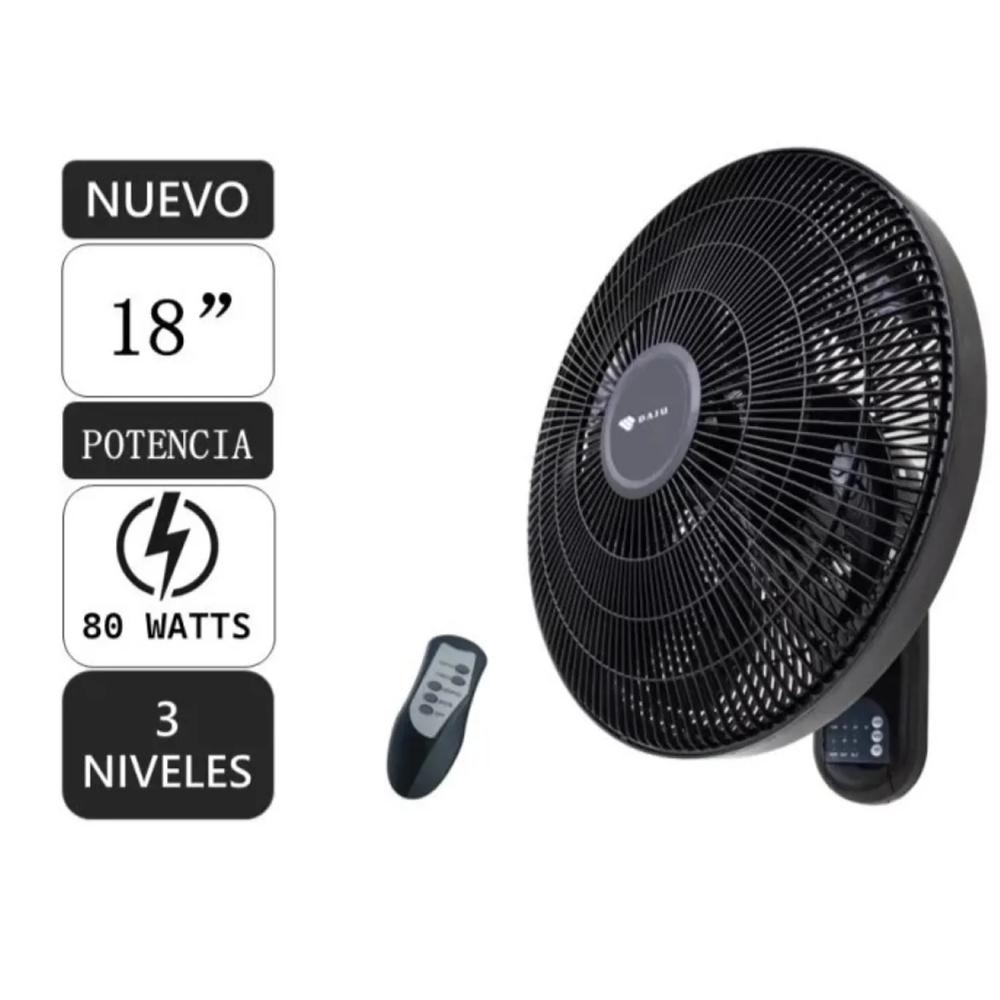 Ventilador de pared 18 DAJU DT-186 -control remoto - 80W
