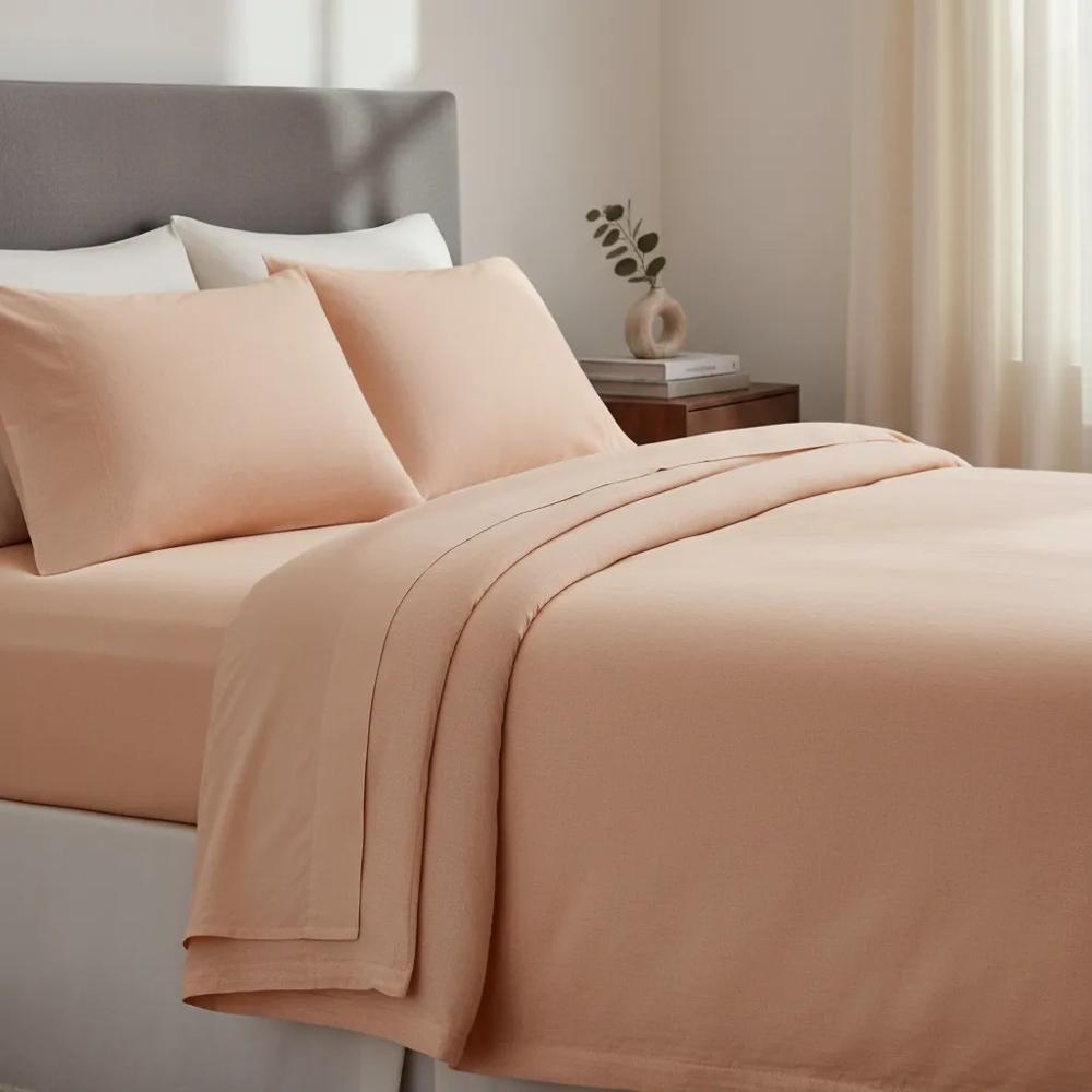 Juego de sabanas algodón pima interiotex 180 hilos King color Caramelo