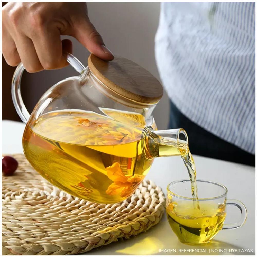Tetera Bella de Vidrio 1500ML con Tapa