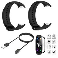 Cargador y mica y 2 correas para Mi Band 8 y 9