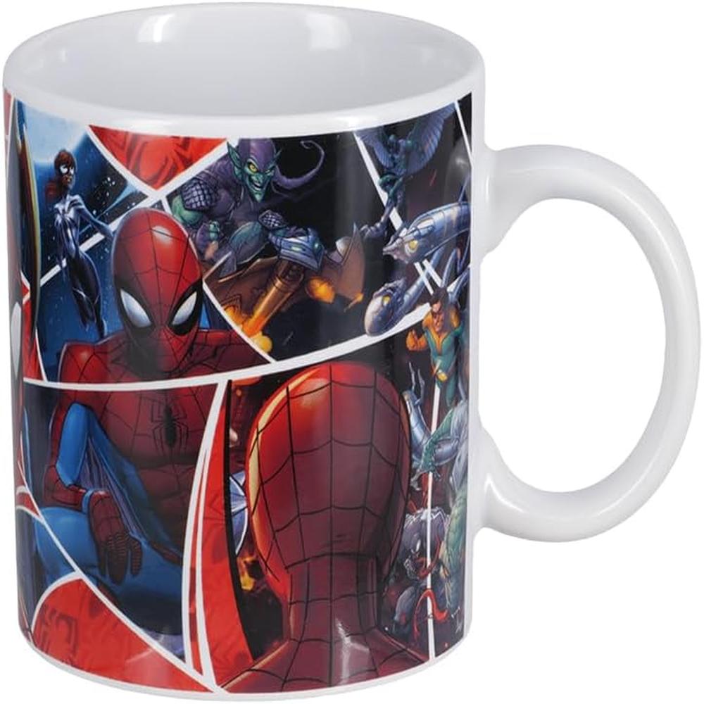 Paladone Marvel Spider-Man, taza XL collage cómics oficial