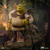 FIGURA IRON STUDIOS SHREK, DONKEY AND THE GINGERBREAD MAN DELUXE ART SCALE 1/10