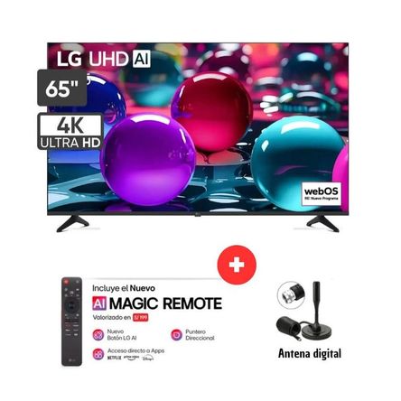 TELEVISOR 65 LG 65UA7300PSB  UHD 4K THINQ AI 2025 Y CONTROL MAGIC Y ANTENA DIGITAL