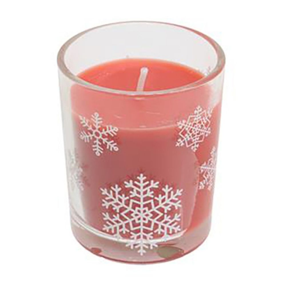Vela Aromática en Envase de Vidrio 6cm Navidad