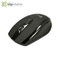 Mouse Klip Xtreme Klever Negro Inalámbrico Receptor USB DPI Ajustable