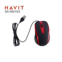 Mouse Alámbrico HAVIT HV-MS753 Sensor Óptico con conector USB - RDBK