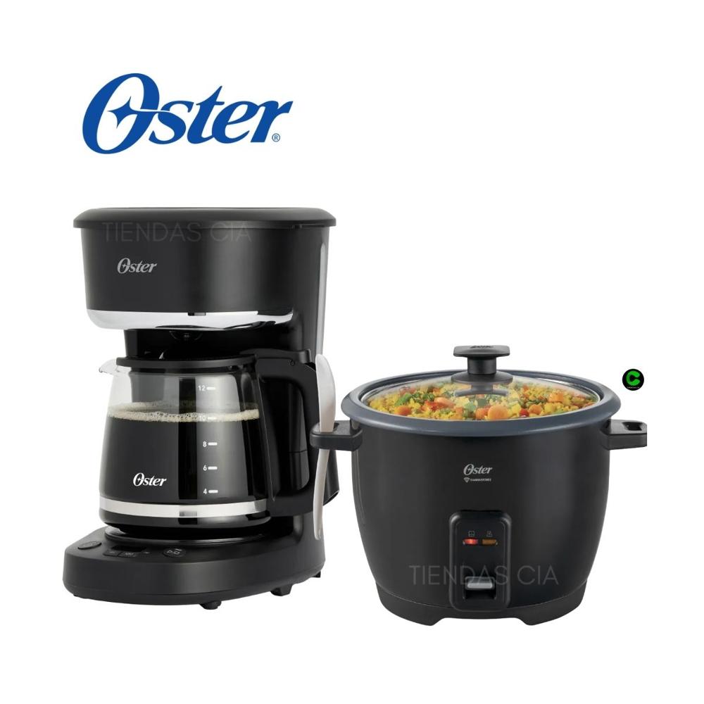 Combo Cafetera Oster BVSTDCP121B y Olla Arrocera Oster