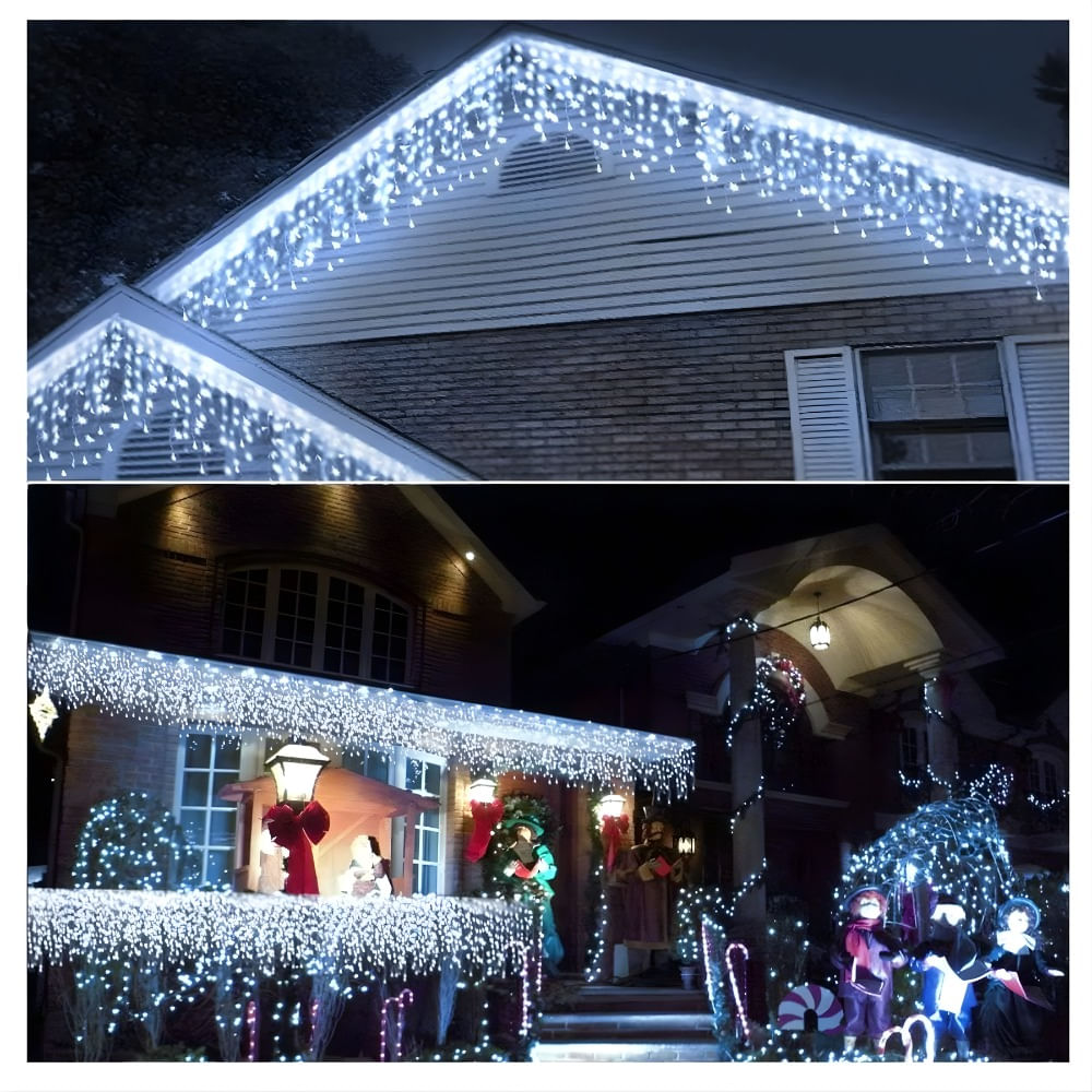 Luces solares de Navidad para exteriores e interior