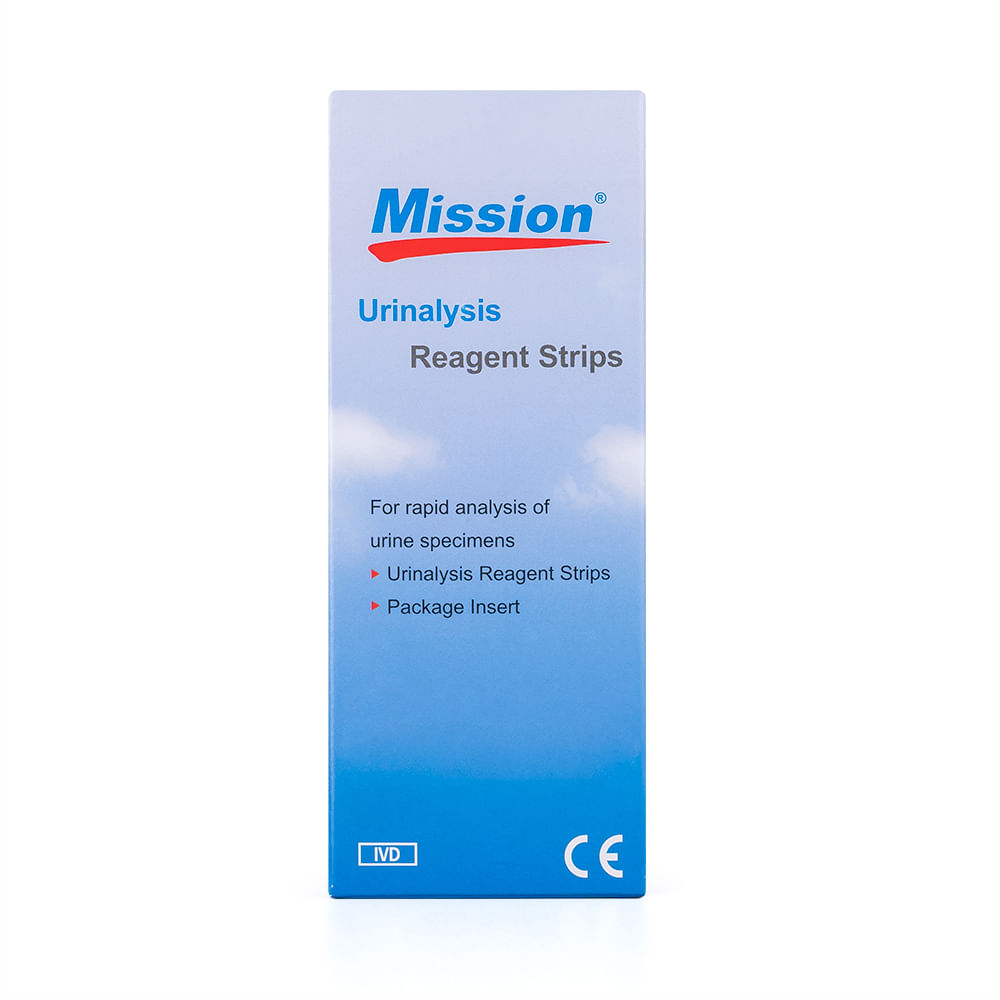 Tiras Reactivas Para Urianálisis Mission 11p Caja 100 Und
