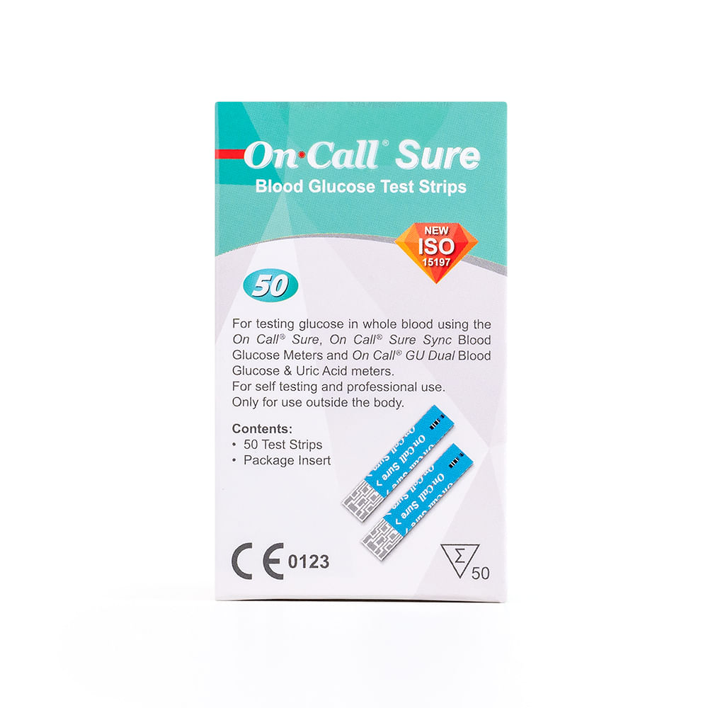 Tiras Reactivas Para Glucosa On Call Sure Fco 50 Und