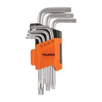 Juego 7 Llaves Torx en L con Organizador Truper 15552