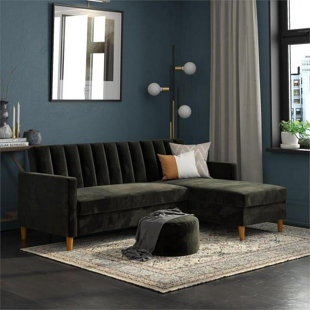 Sofá Seccional Hatford marrón dos piezas