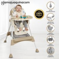 Silla de Comer Didactico ARIS con juguete Beige