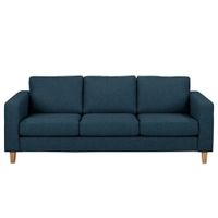 Sofá  luxury tres cuerpos azul marino  más cojín
