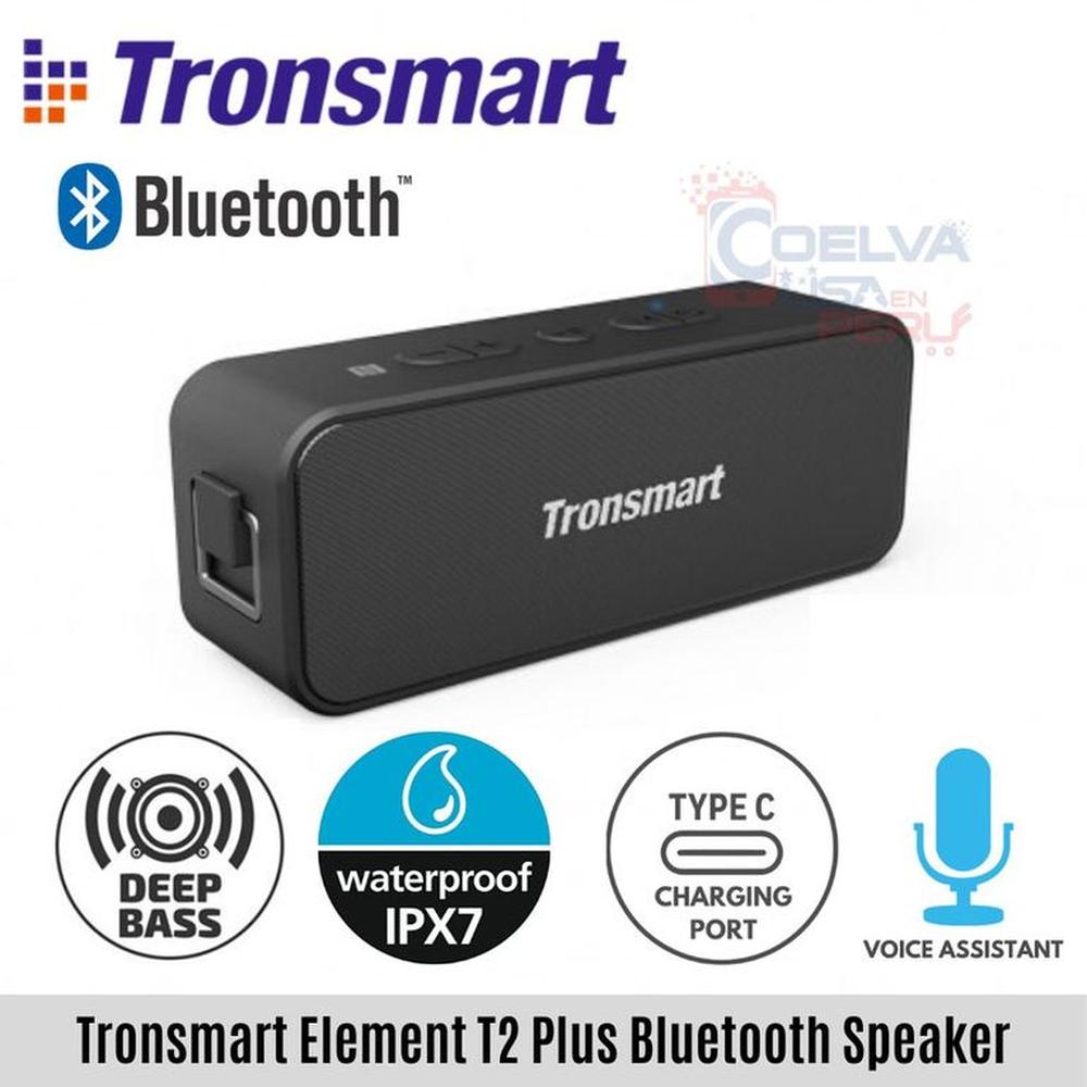 Tronsmart parlante bluetooth t2 plus 20w acuático extra bass 24 horas