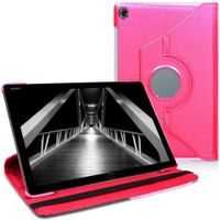 Funda Giratoria Fucsia para tablet Huawei MediaPad M5 Lite