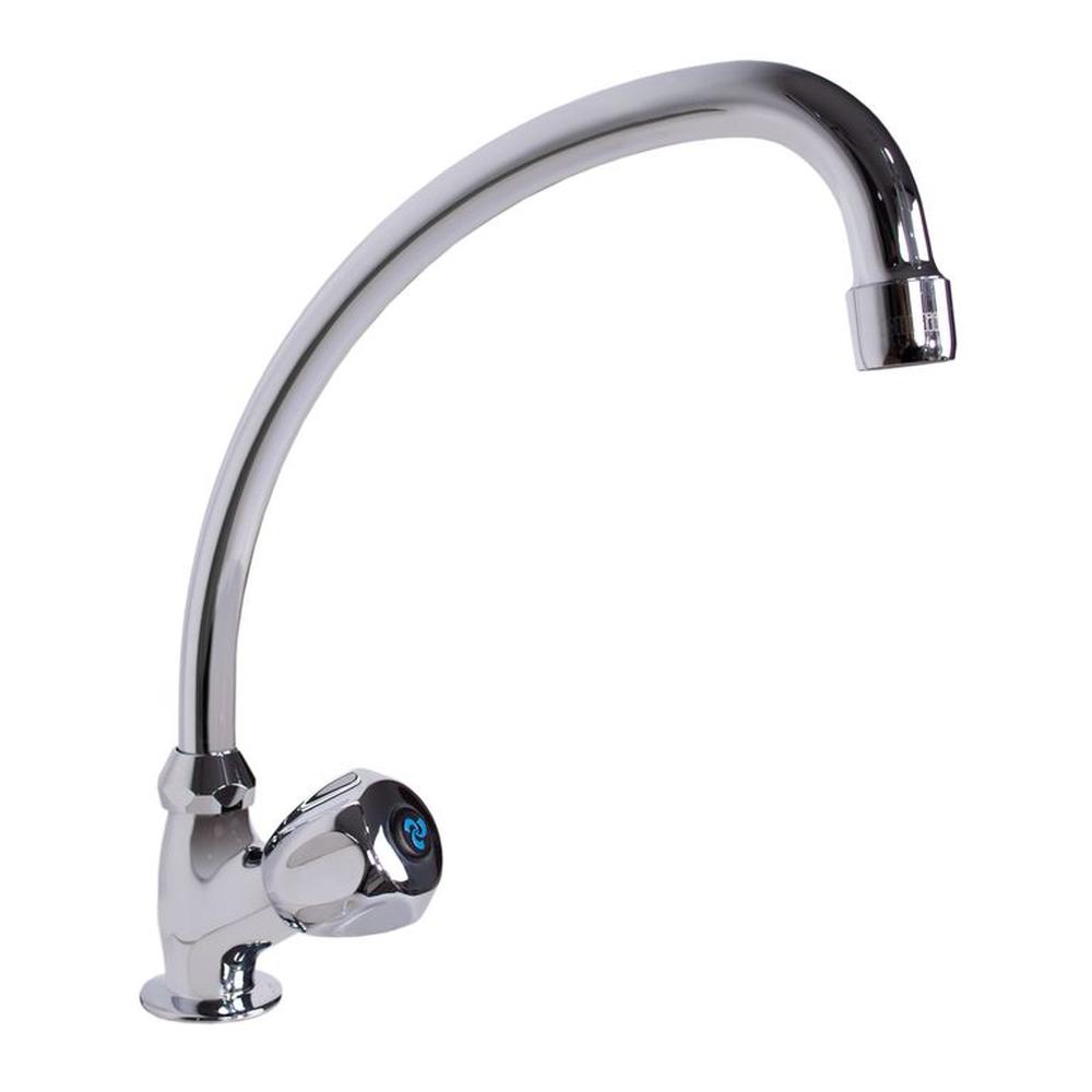 Llave de agua fria cuello cisne giratorio modelo Stella marca COBRA P-3219ST-041E Plateado Llave de agua fria cuello cisne giratorio modelo Stella marca COBRA P-3219ST-041E Plateado