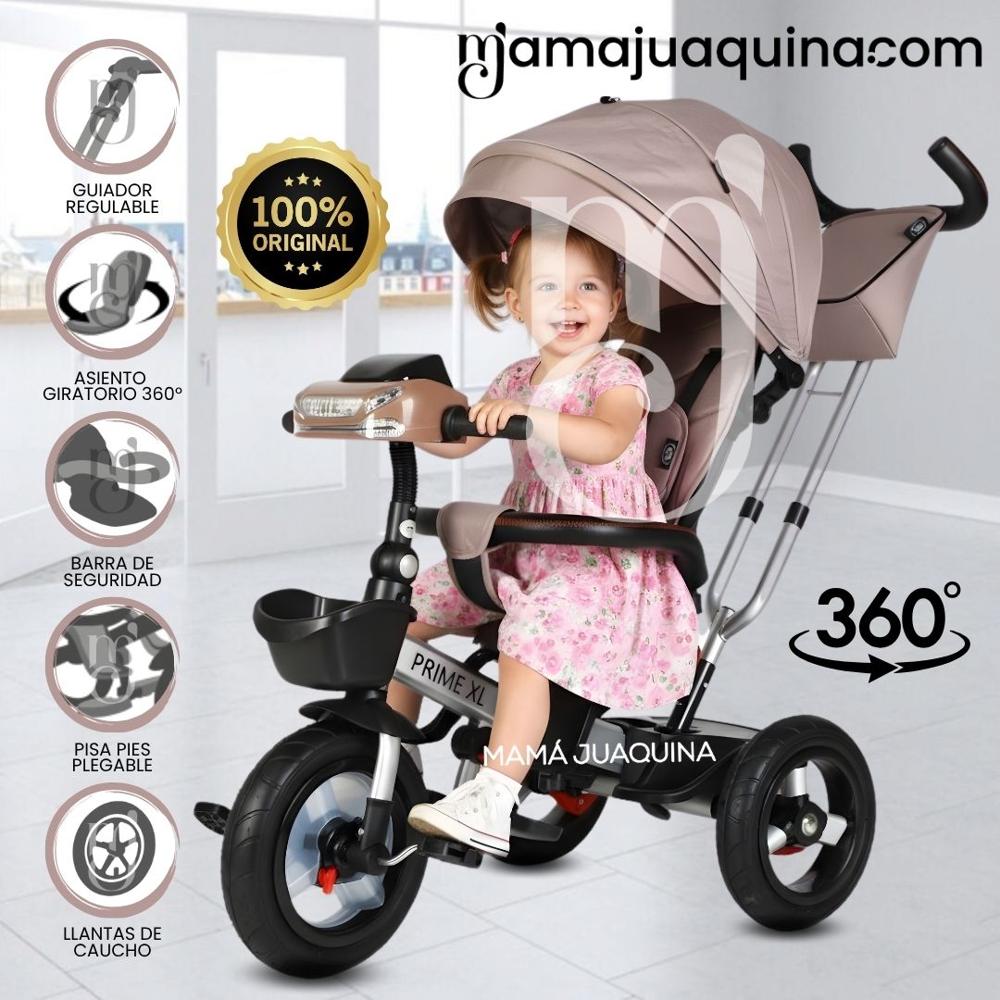 Triciclo Guiador Giratorio PRIME XL para Niños Pink
