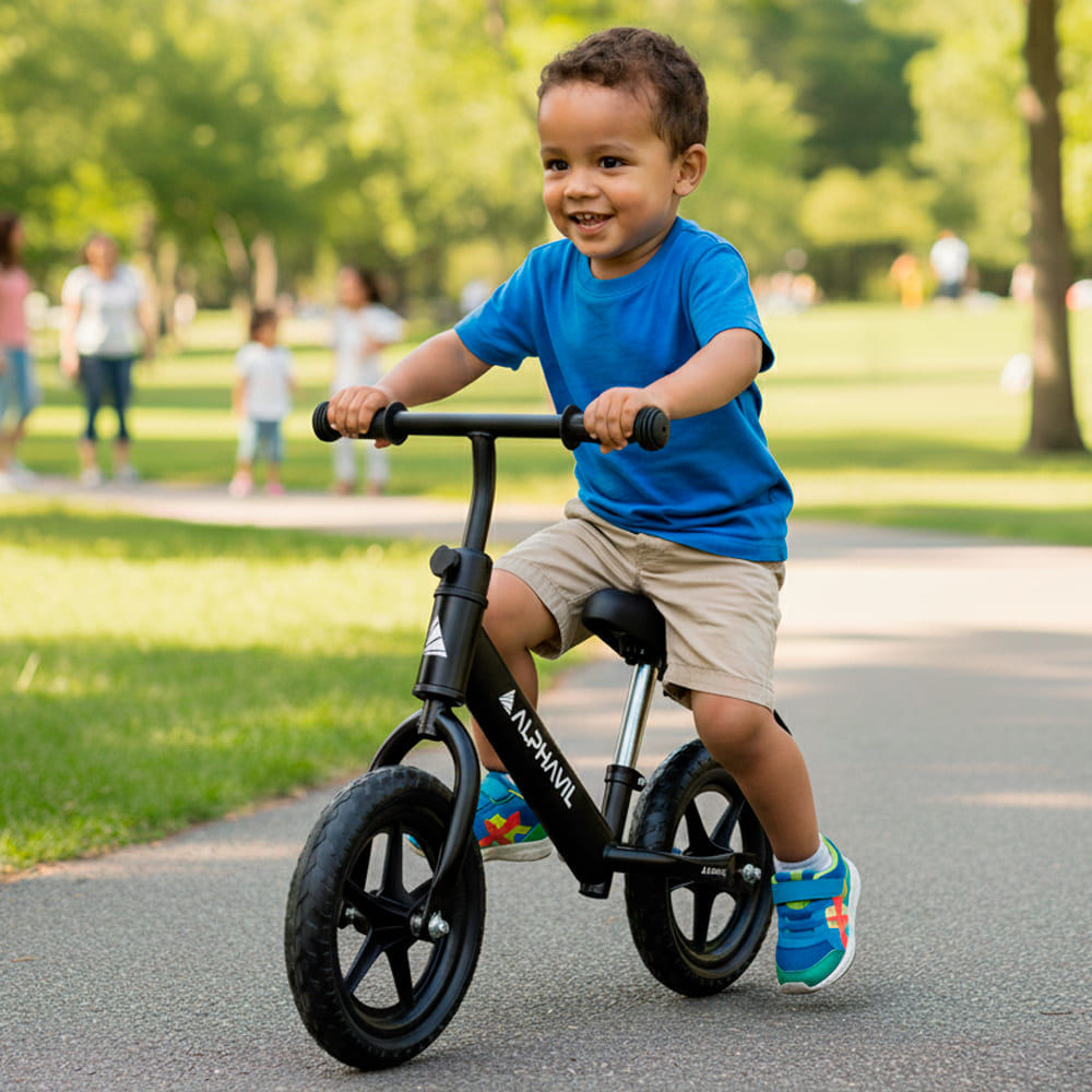 Bicicleta de Balance para Niños Alphavil BX1 Negro.
