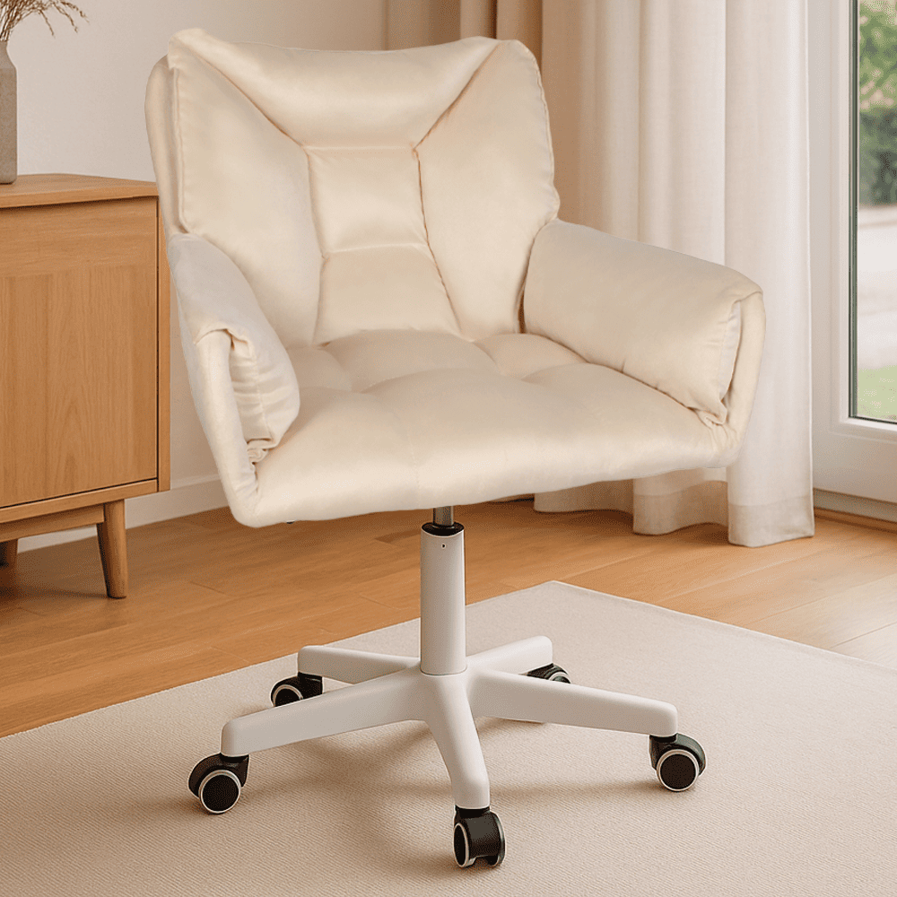 Silla Giratoria de Escritorio Oficina Buckingham Vanity Caqui