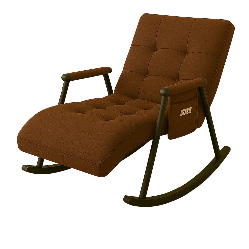 Silla Mecedora Reclinable Marron