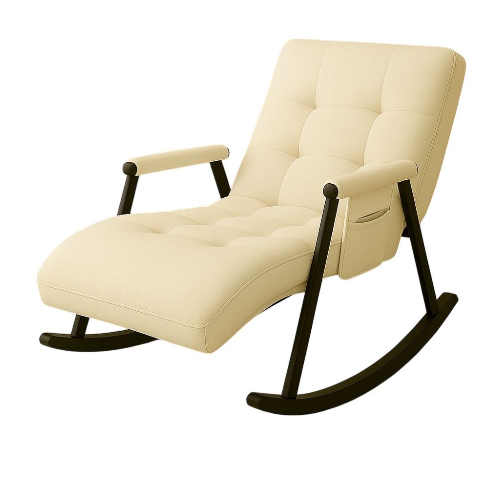 Silla Mecedora Reclinable Blanco