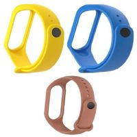 Correa Silicona Mi Band 3 4 5 amarillo