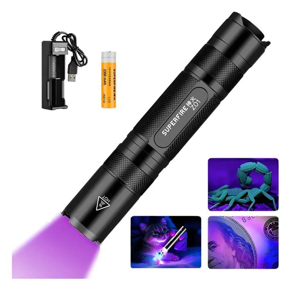 Linterna Detectora De Billetes Falsos Superfire Minerales