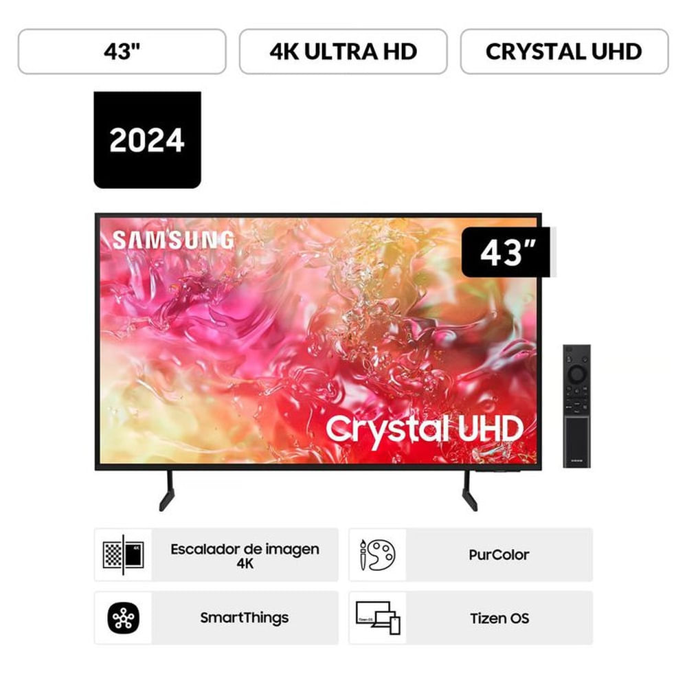 Televisor Samsung 43 Crystal Ultra HD 4K Smart