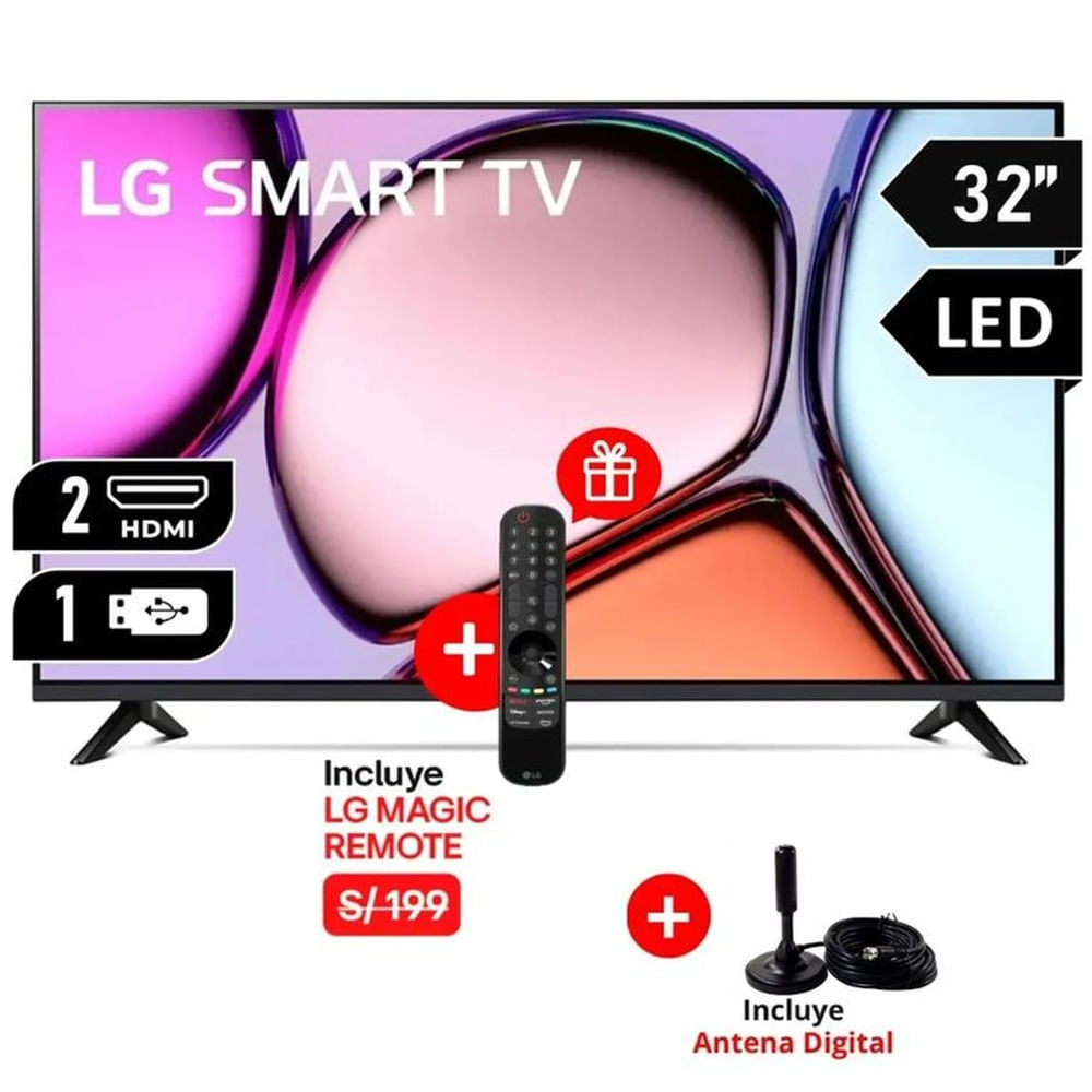 TELEVISOR LG 32 SMART TV LED 32LQ600BPSA