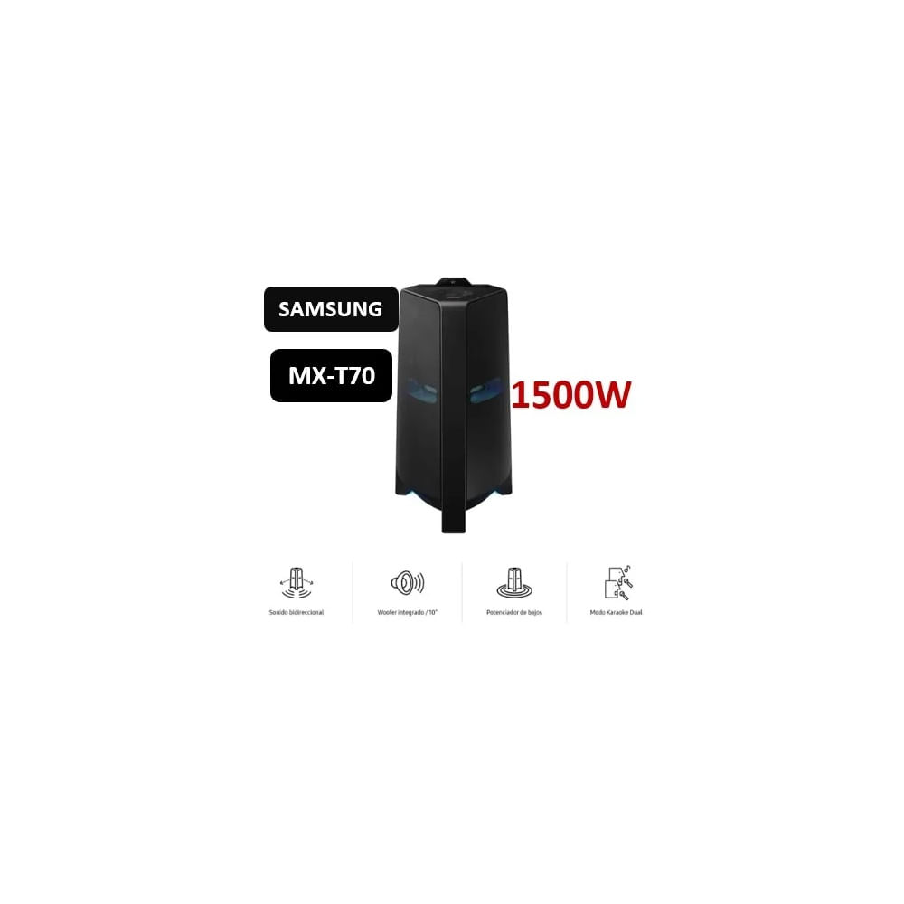 Torre de Sonido Samsung MX-T70 Bluetooth 1500W