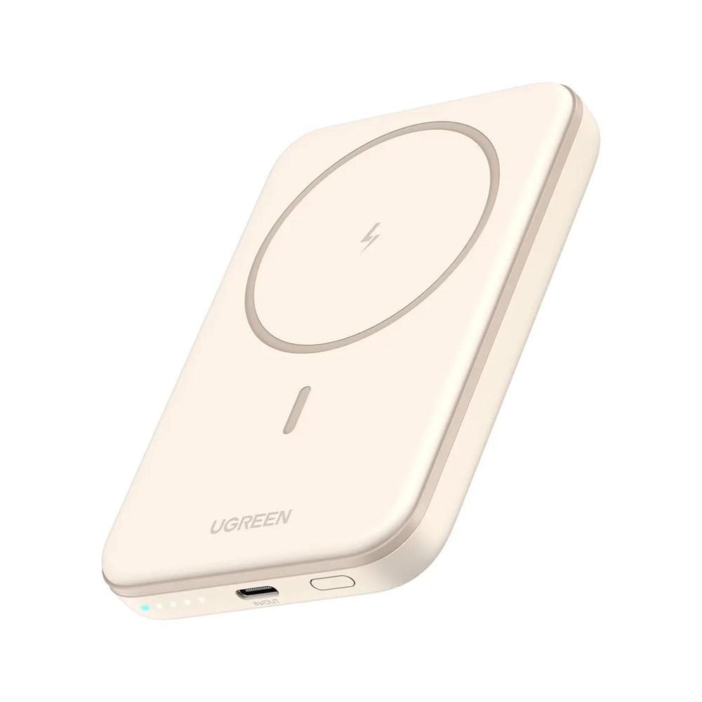 Power Bank Magsafe Ugreen PB560 5000mAh Carga Rápida PD 15w Beige