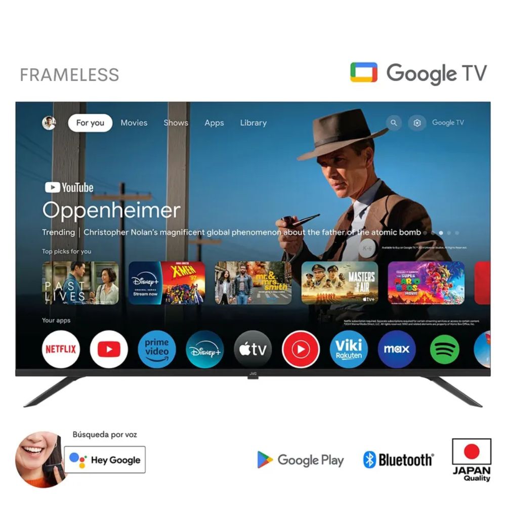 TELEVISOR JVC 55 ULTRA HD 4K GOOGLE TV LT-55KB548