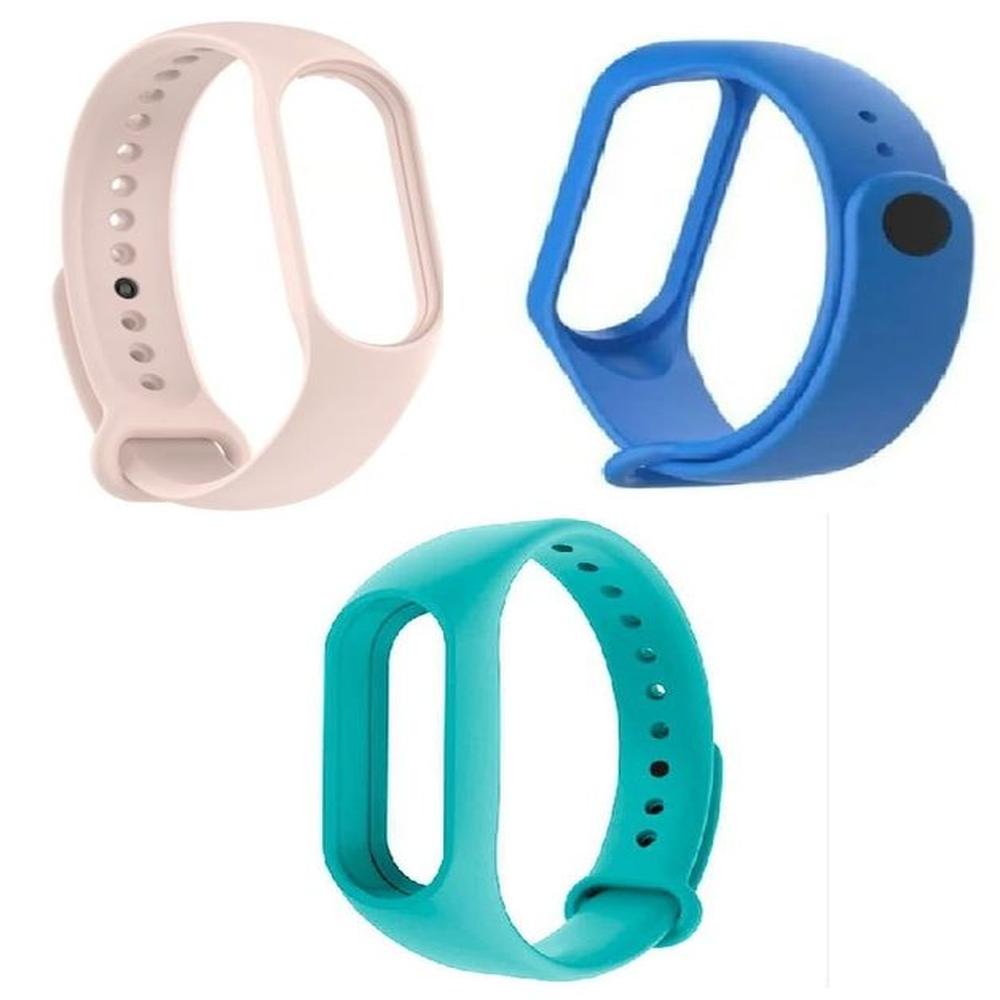 Correa Silicona Xiaomi Mi Band 3 y 4 y 5  y 3 unidades