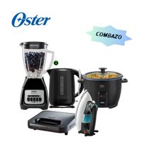 Combazo Oster Licuadora - Hervidor - Olla Arrocera - Sandwichera Y Plancha