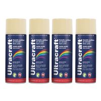 Pintura Spray Color Marfil x4 Unidades Ultracraft 40025-4