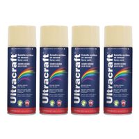 Pintura Spray Color Marfil x4 Unidades Ultracraft 40025-4