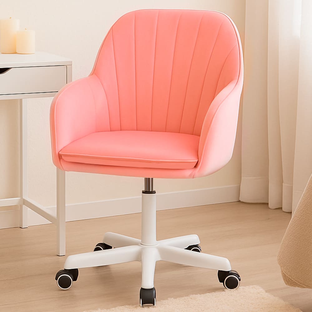 Silla Giratoria de Escritorio Oficina Buckingham Soft Rosado