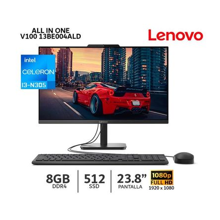 All In One Lenovo V100 Core i3 N305 8Gb Ram 512Gb SSD238 FHD IPS13BE004ALD