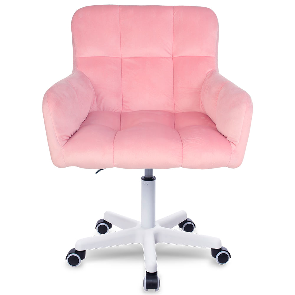 Silla Giratoria de Escritorio Oficina Buckingham Curve Rosado.