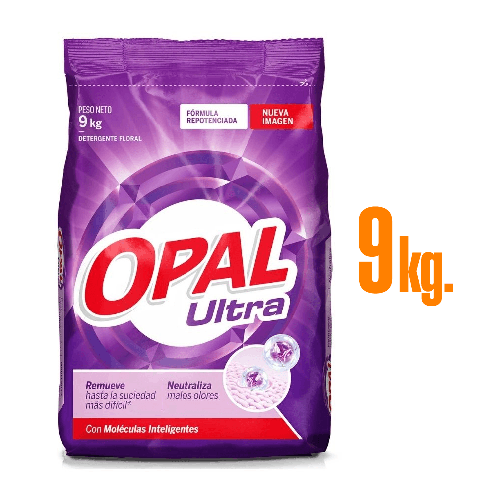 Detergente en Polvo Opal Ultra 9kg