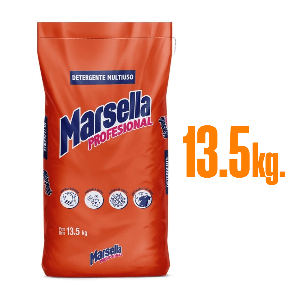 Detergente en Polvo Marsella Profesional 13.5kg