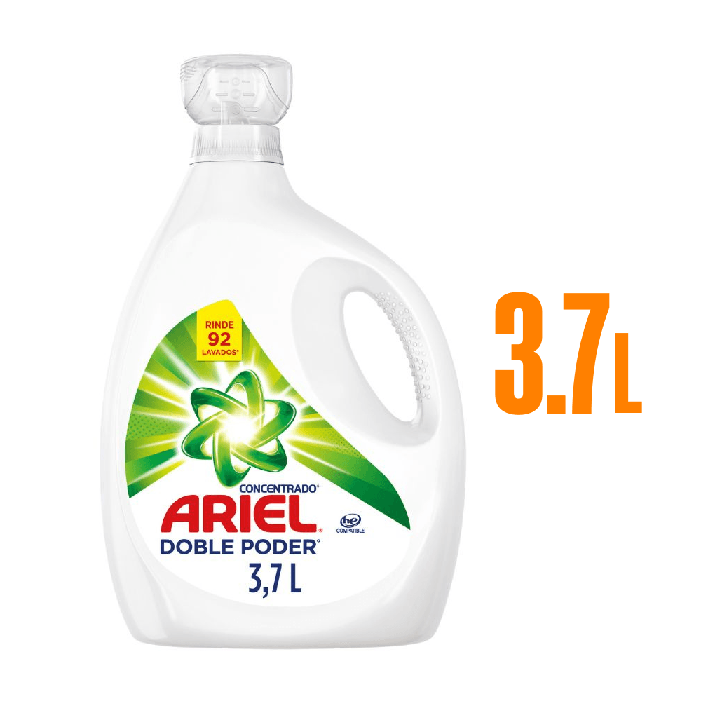Detergente Liquido Ariel Doble Poder 3.7L