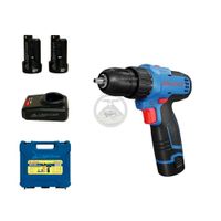 Taladro Percutor Atornillador 12V DongChen 2Ah 10mm Maleta Profesional
